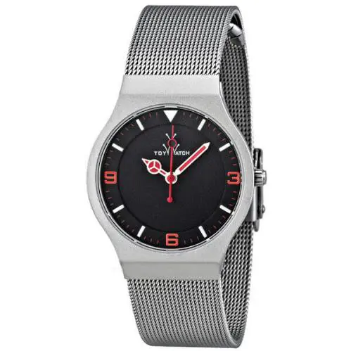 Toywatch Mesh Stainless Steel Womens Watch Black Dial MH07SL by ToyWatch