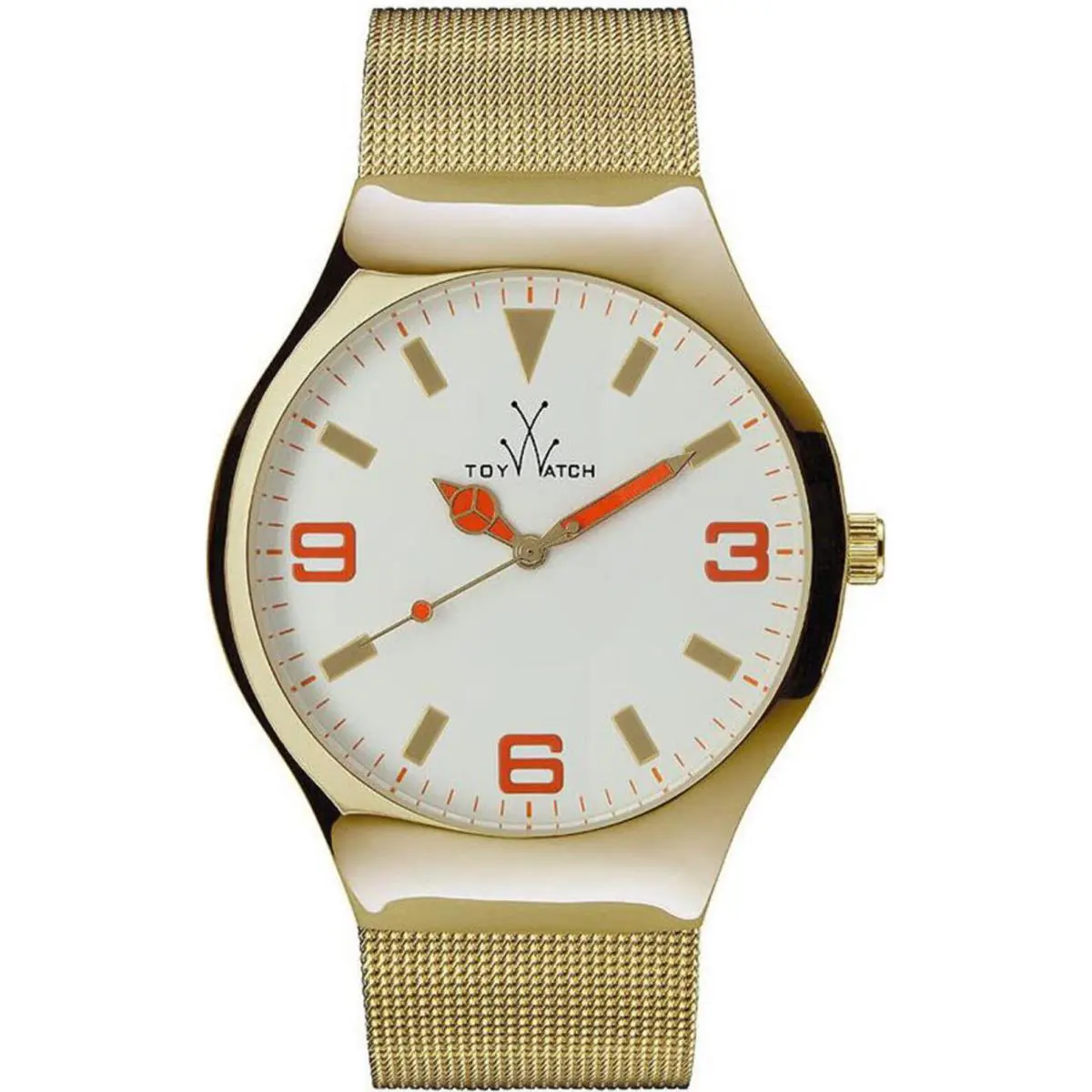 Toywatch MH11GD Men`s Gold Tone Mesh Band by ToyWatch