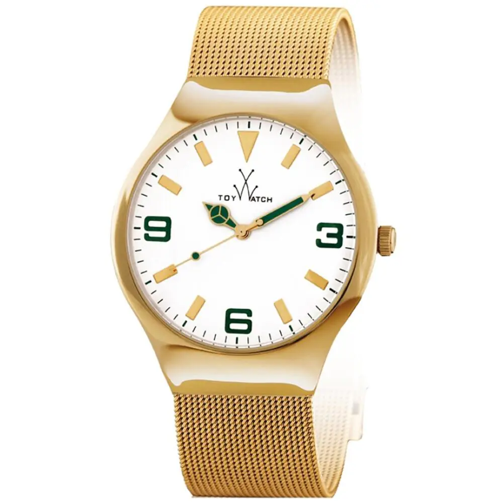 Toywatch Mesh Gold Tone Stainless Steel Mens Watch MH10GD by ToyWatch
