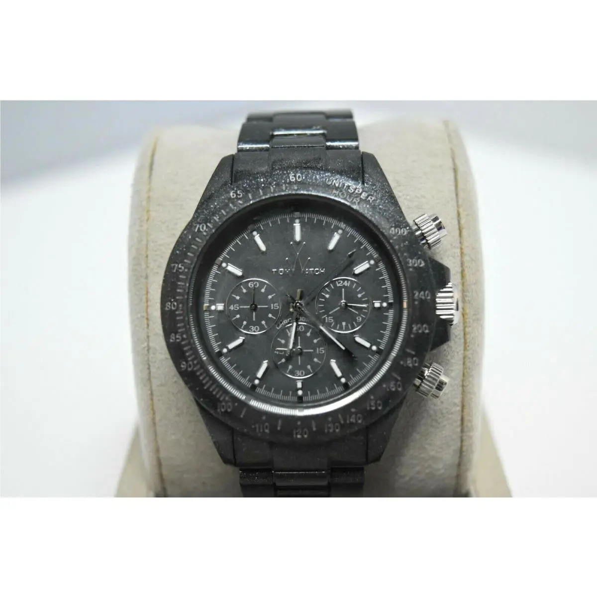 Toy Watch Fluo Pearly Chrono Gray Glitter Mop Watch | Fash 