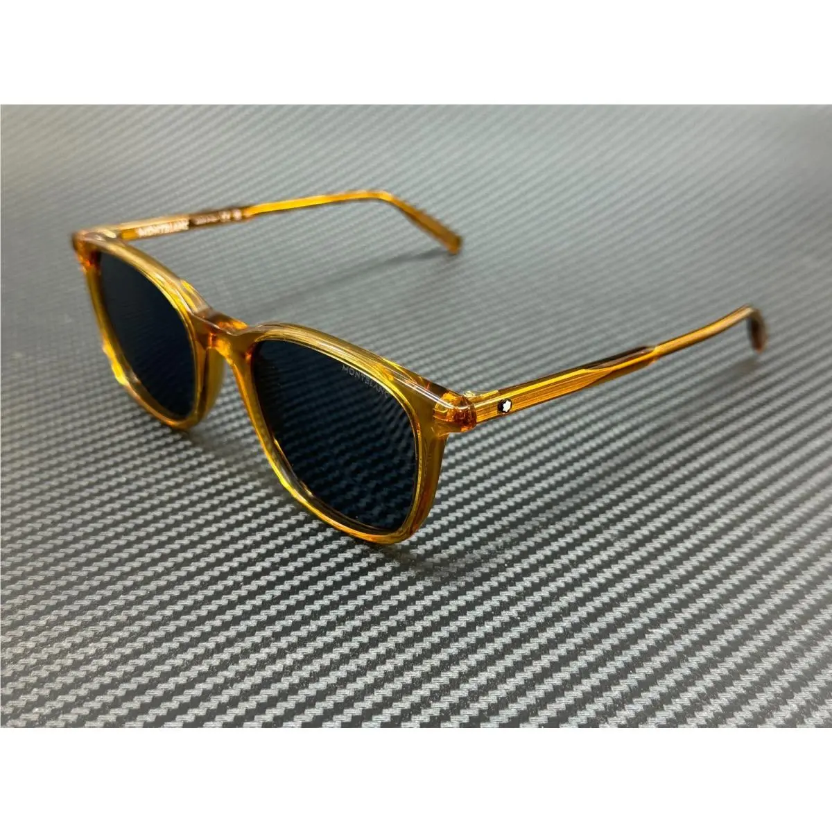 Montblanc Mont Blanc MB0006S 004 Yellow Men`s Sunglasses 52mm