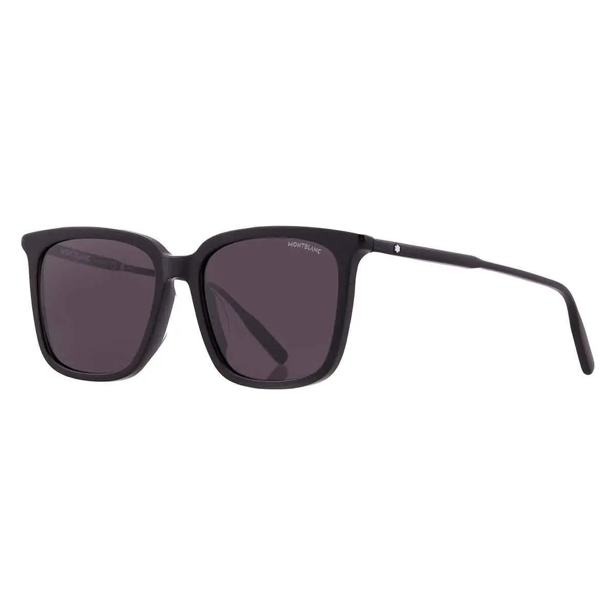 Montblanc Grey Square Men`s Sunglasses MB0084SK 001 56 MB0084SK 001 56