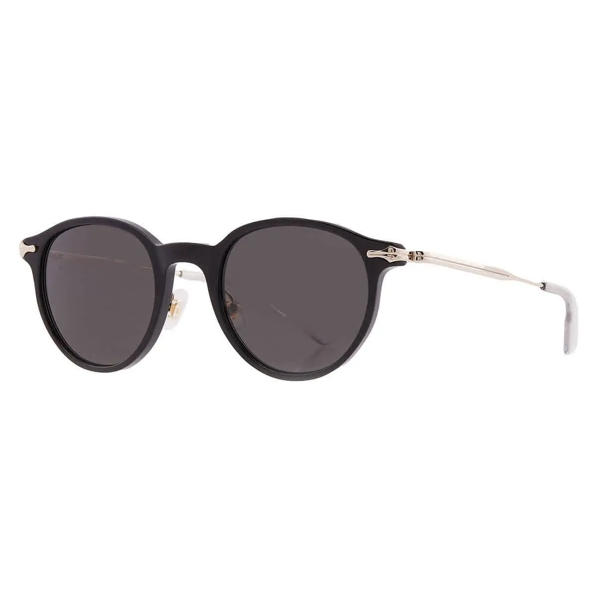 Montblanc Grey Round Men`s Sunglasses MB0362S 001 49 MB0362S 001 49