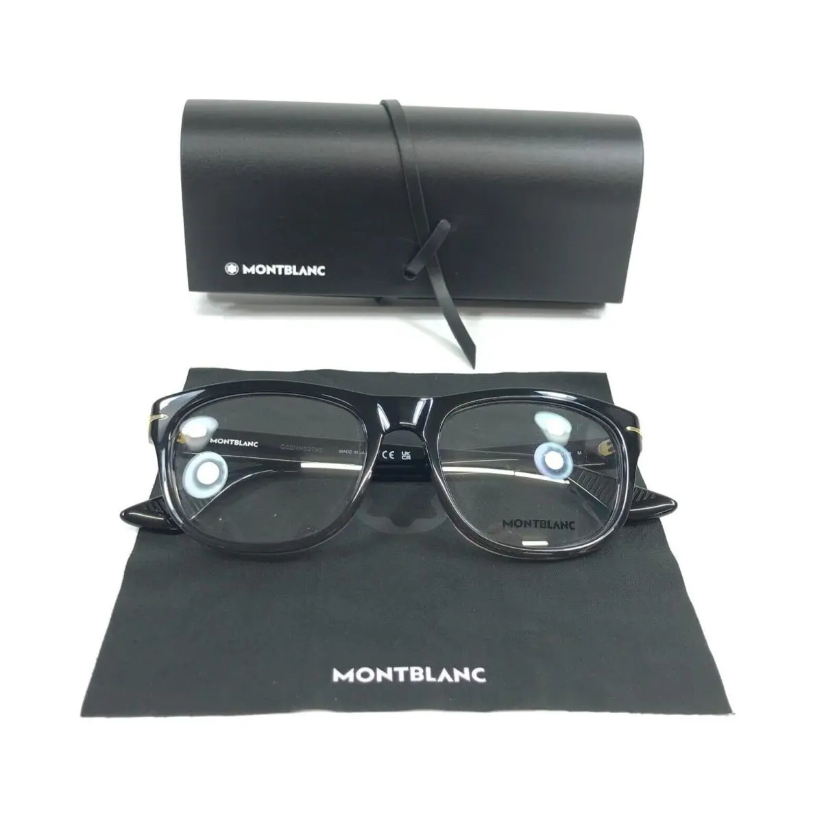 Montblanc Eyeglasses Frames MB0306O 007 Brown Black Square Full Rim 55-19-150