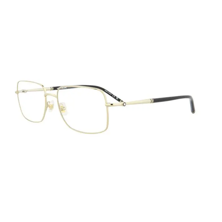 Montblanc Mont Blanc MB0072O 003 Gold Men`s Eyeglasses Frame 57 mm