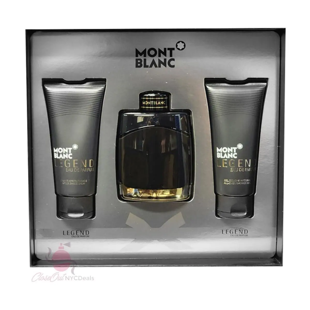 Montblanc Mont Blanc Legend 3Pc Set Eau De Parfum - 3.3oz Spray + After Shave +shower Gel
