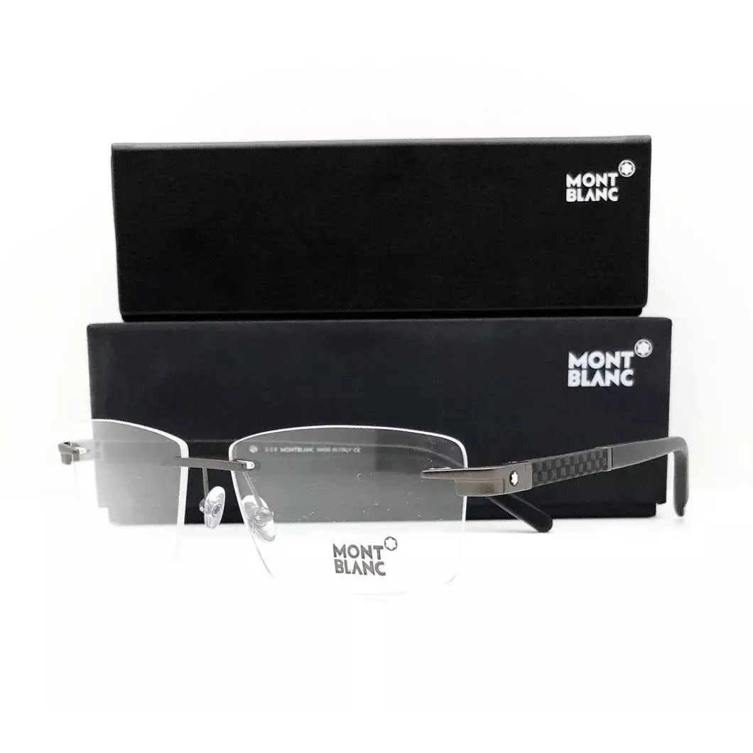Montblanc Mont Blanc Eyeglasses 711 009 Dark Gunmetal 57•15•140 with Case