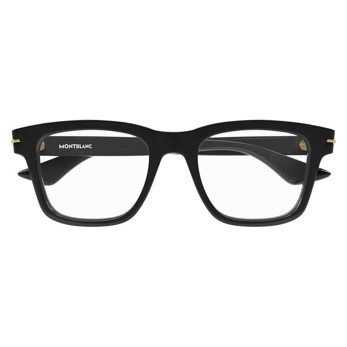 Montblanc MB0266O Eyeglasses Men Black Square 52mm