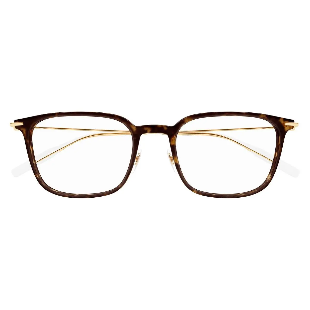 Montblanc MB0100O Eyeglasses Men Havana/gold 52mm