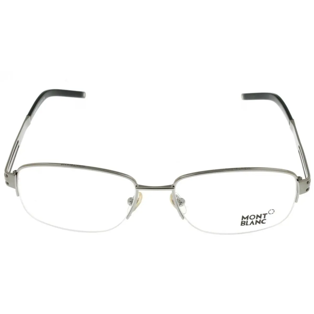 Montblanc Mont Blanc Men Eyewear Frame Semi Rimless Metal Silver Eyewear MB346 014