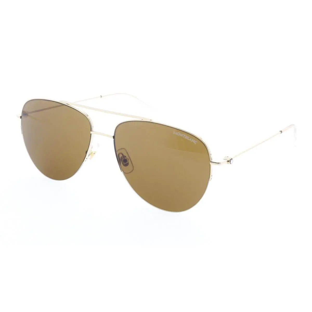 Montblanc MB0074S-003 Black Aviator Sunglasses