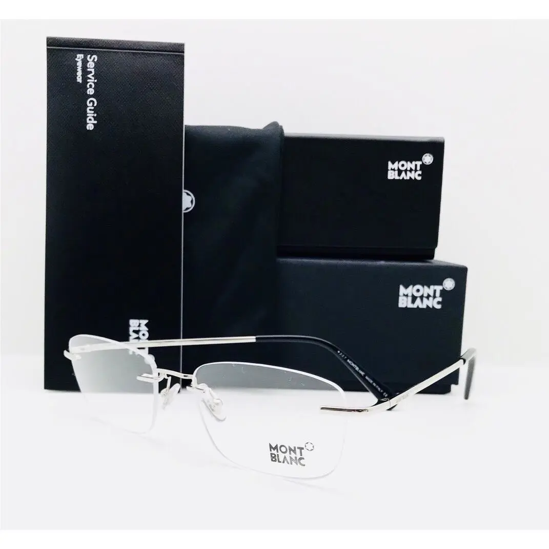 Montblanc Mont Blanc Eyeglasses 561 016 Palladium 55•18•145 with Case