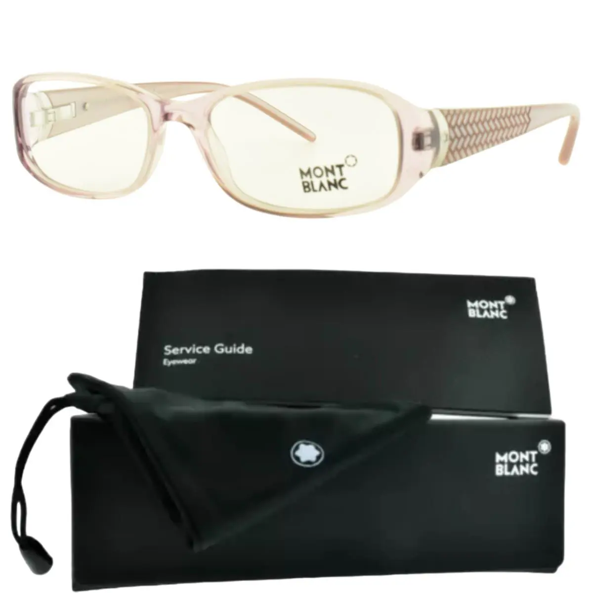 Montblanc MB0303 078 Light Pink Oval Full Rim Unisex Optical Frame