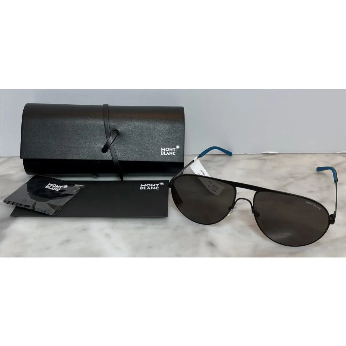 Montblanc Men`s Sunglasses Black Grey MB0119S
