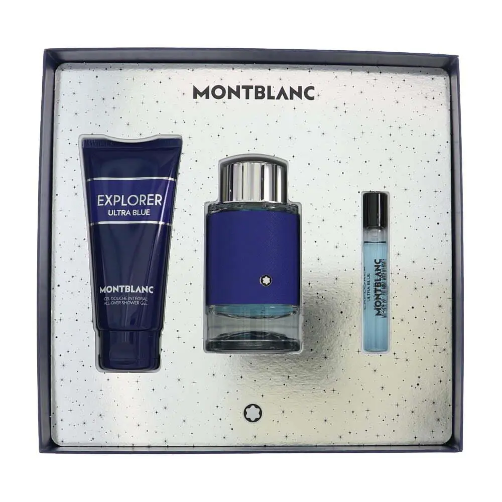 Mont Blanc Explorer Ultra Blue GSMMONTBLANCEXPLBL3P Men Mont Blanc Gift Set