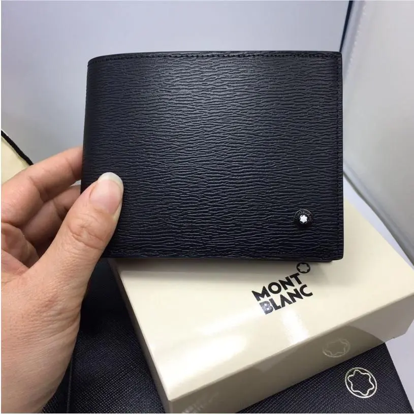 Montblanc Meisterstück Men`s Black Leather Bifold Wallet Card Holder