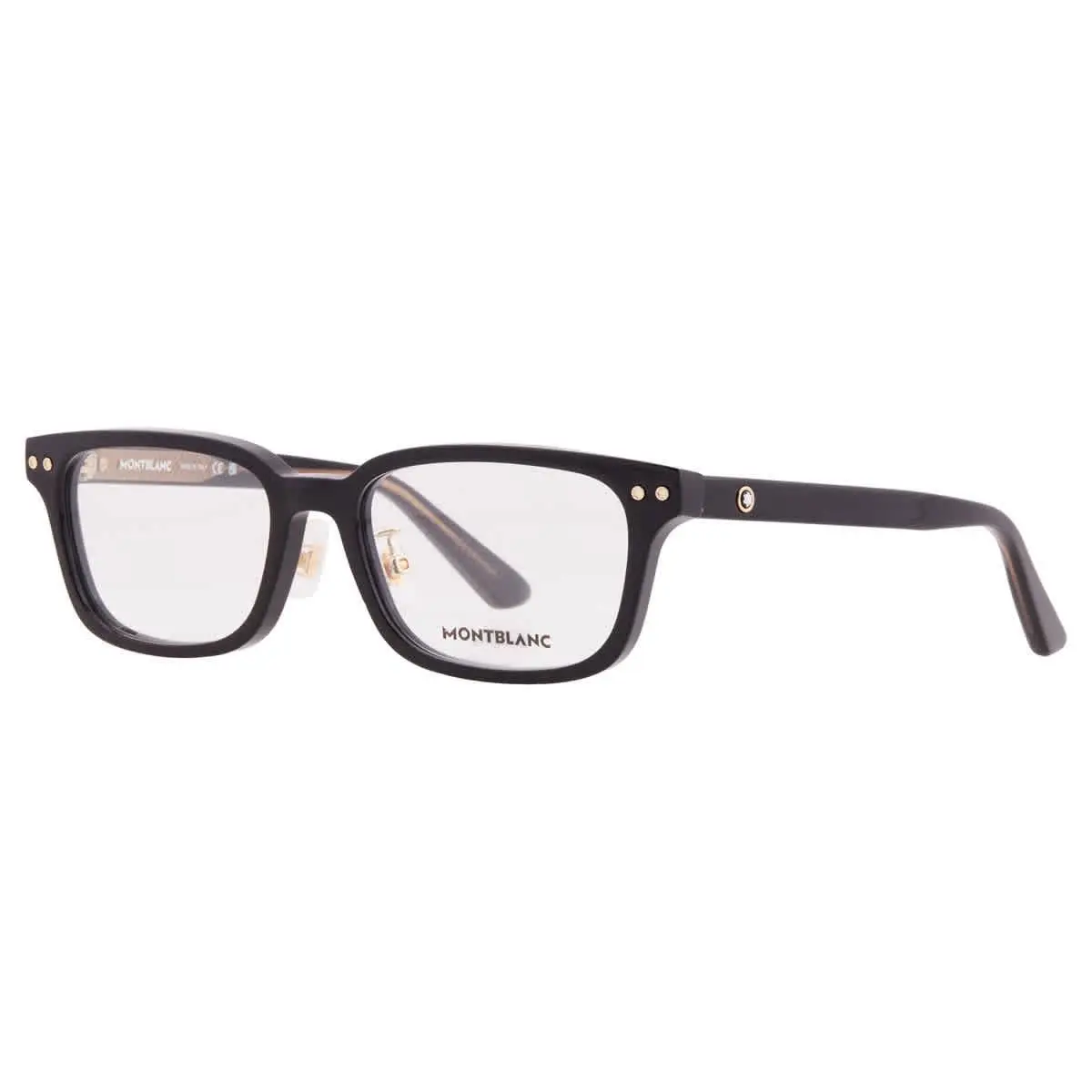 Montblanc Demo Rectangular Men`s Eyeglasses MB0379OJ 001 53 MB0379OJ 001 53