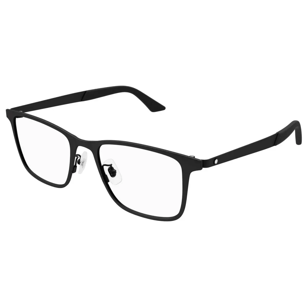 Montblanc Mont Blanc Men`s Black Square Eyeglass Frame - MB0334O-001-53 - Made in Italy