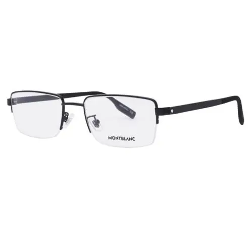 Montblanc Square/rectangle Black Black MB0188O 001 55 Transparent Eyewear
