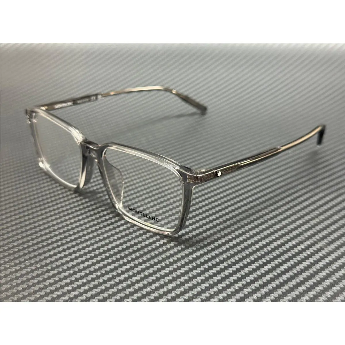 Montblanc Mont Blanc MB0293OA 003 Grey Transparent Men`s Medium 54 mm Eyeglasses