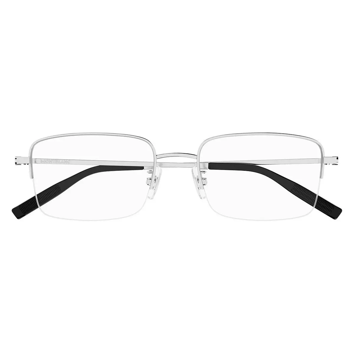 Montblanc Demo Rectangular Titanium Men`s Eyeglasses MB0313OA 001 54