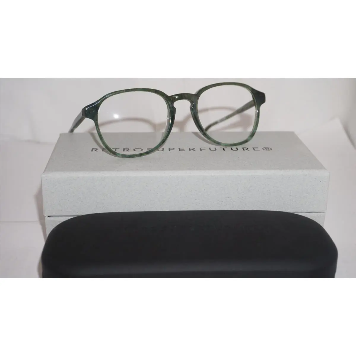 Montblanc Retrosuperfuture Eyeglasses Green Marble W8T/L Numero 02 50 19 145