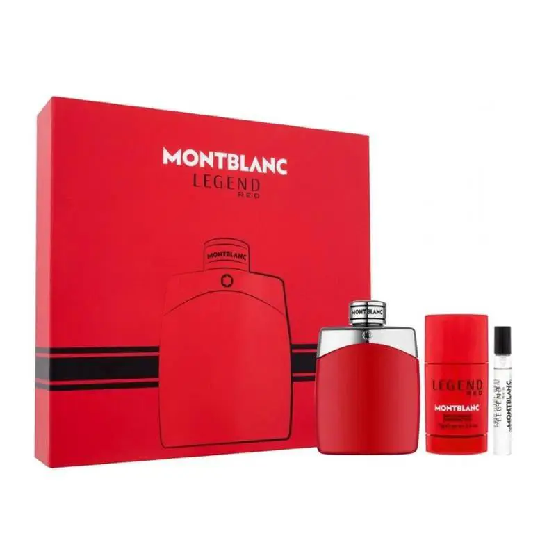 Montblanc Mont Blanc Legend Red Set: Edp 3.4 Oz +edt 7.5 Ml +deo Stick 2.5 Oz