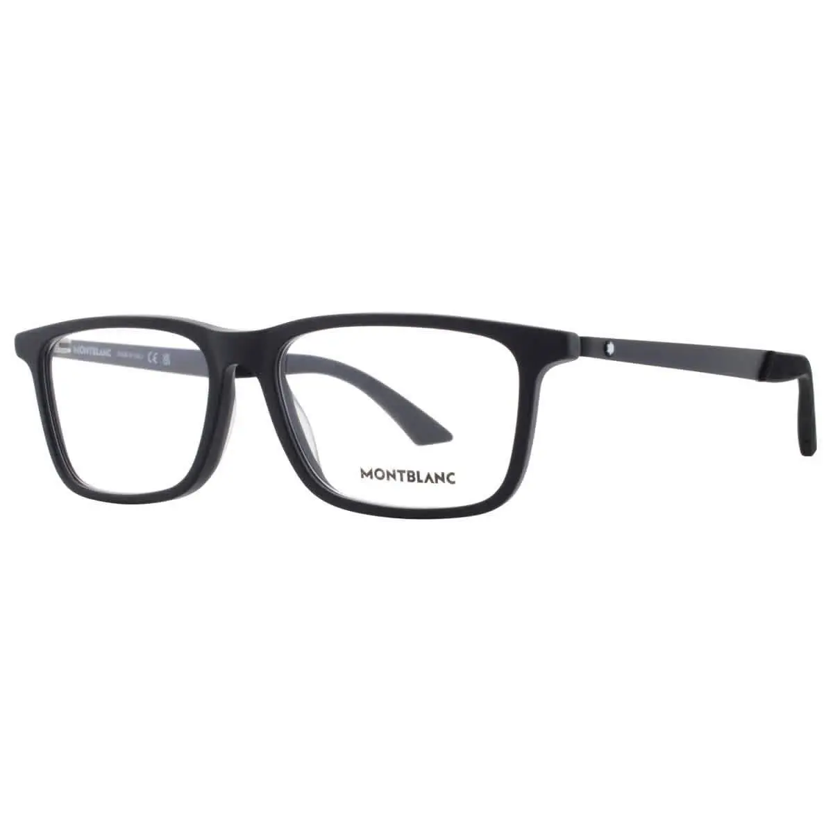 Montblanc Demo Rectangular Men`s Eyeglasses MB0333O 001 55 MB0333O 001 55