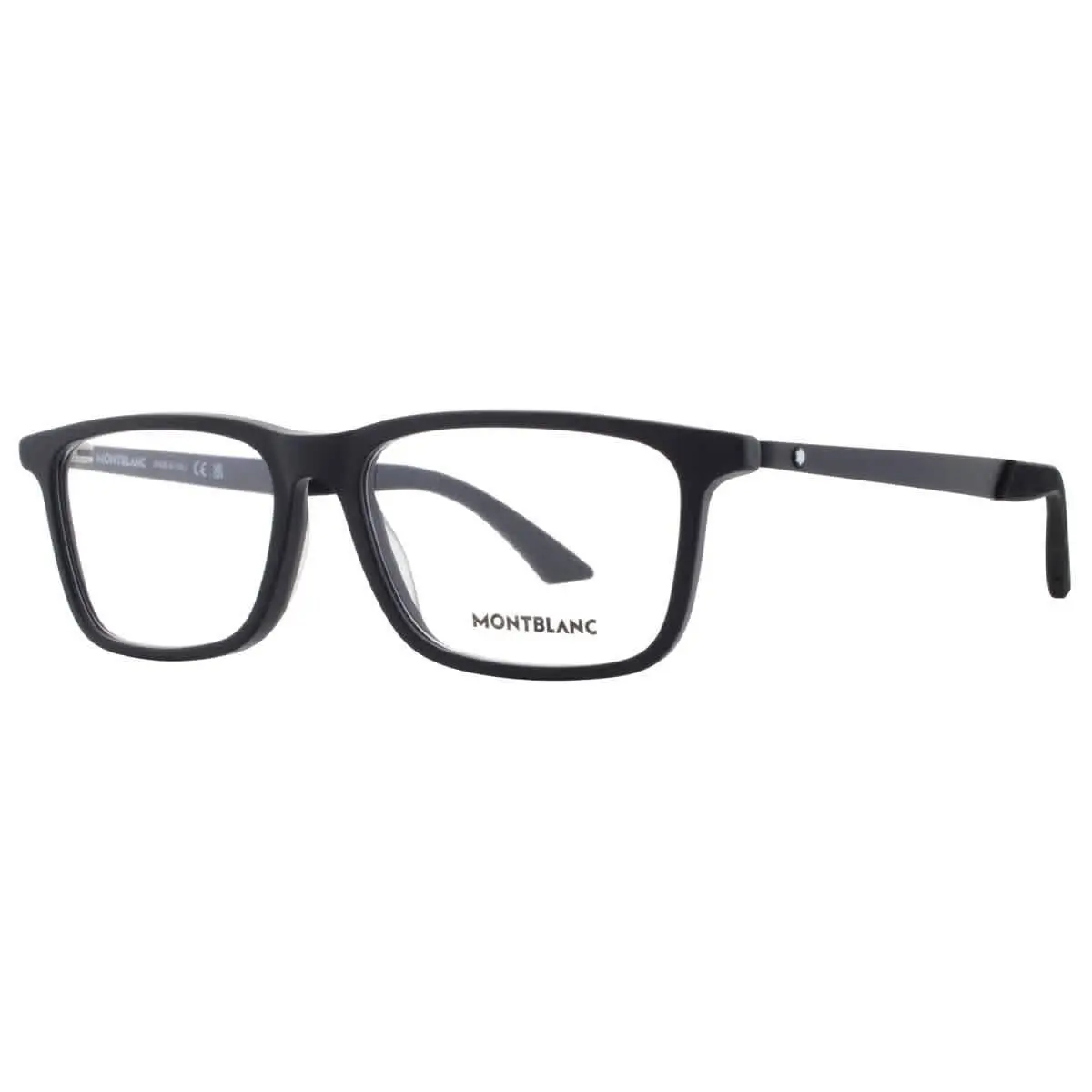 Montblanc Demo Rectangular Men`s Eyeglasses MB0333O 001 55 MB0333O 001 55