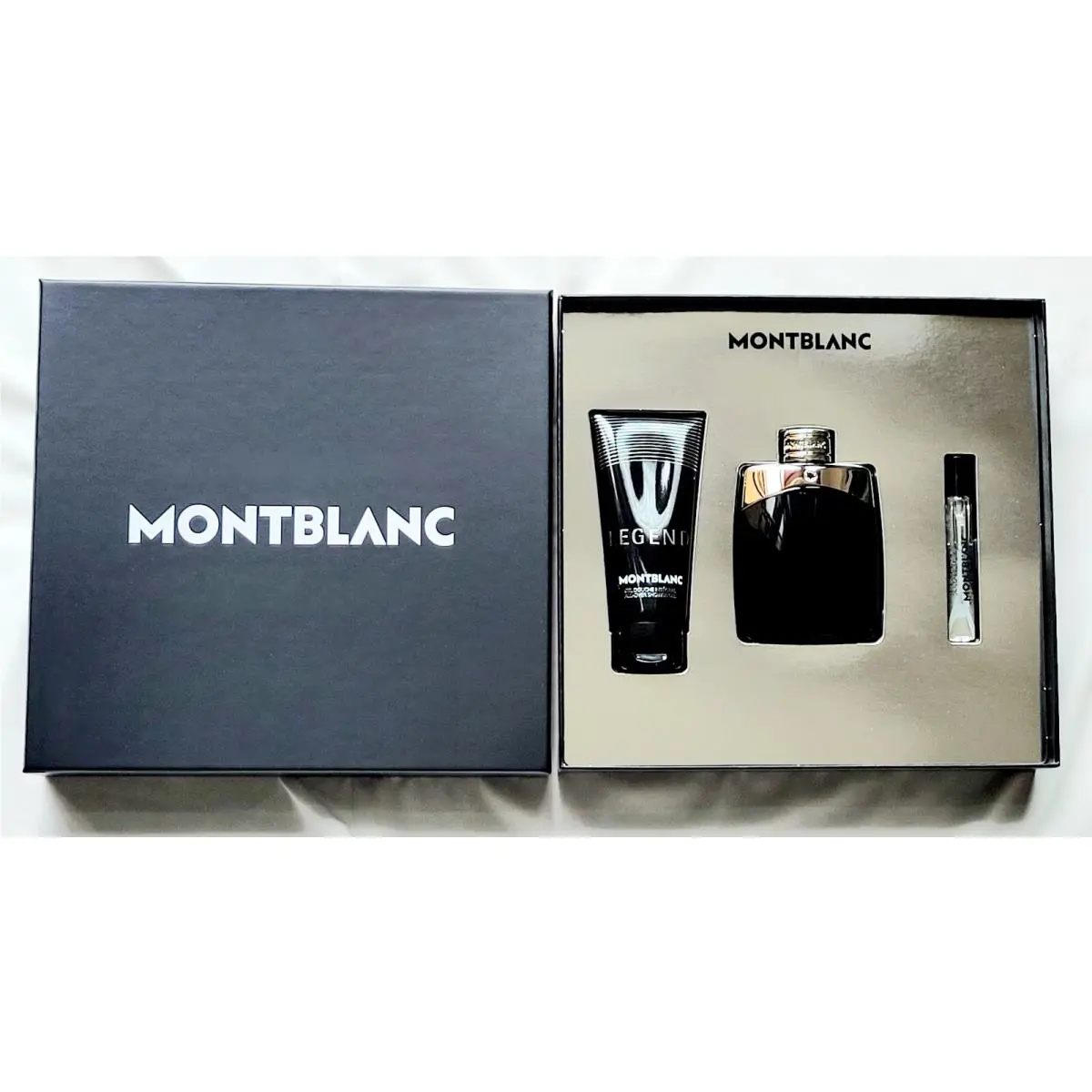 Montblanc Mont Blanc Legend Gift Set For Men - 3 Piece 3.3oz Edt Shower Gel+ Mini