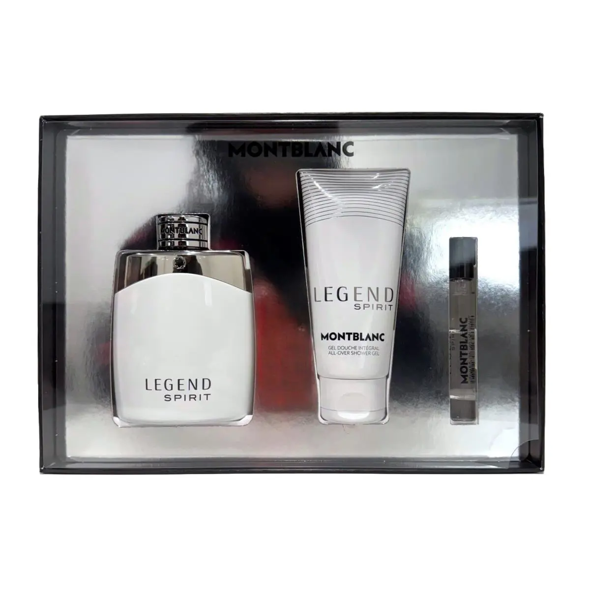 Montblanc Legend Spirit Gift Set For Men - 3.3oz Edt + 0.25oz Edt + 3.3oz S/gel