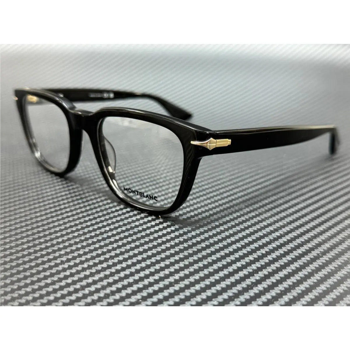 Montblanc Mont Blanc MB0305O 001 Shiny Black Men`s Medium 51 mm Eyeglasses