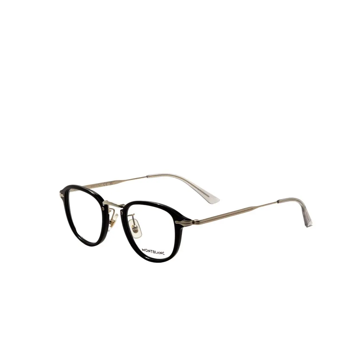 Men`s 48 mm Black Gold Eyeglasses MB0336O-001-48 by Montblanc