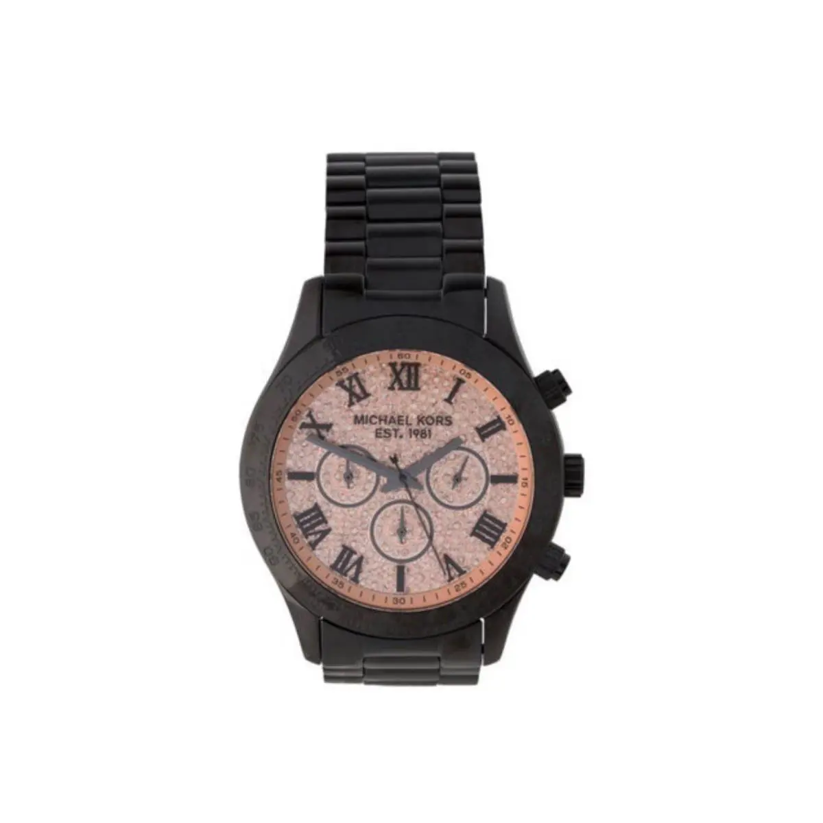 Michael Kors Chronograph Crystal Pave Dial Black S.steel Ladies Watch MK5978