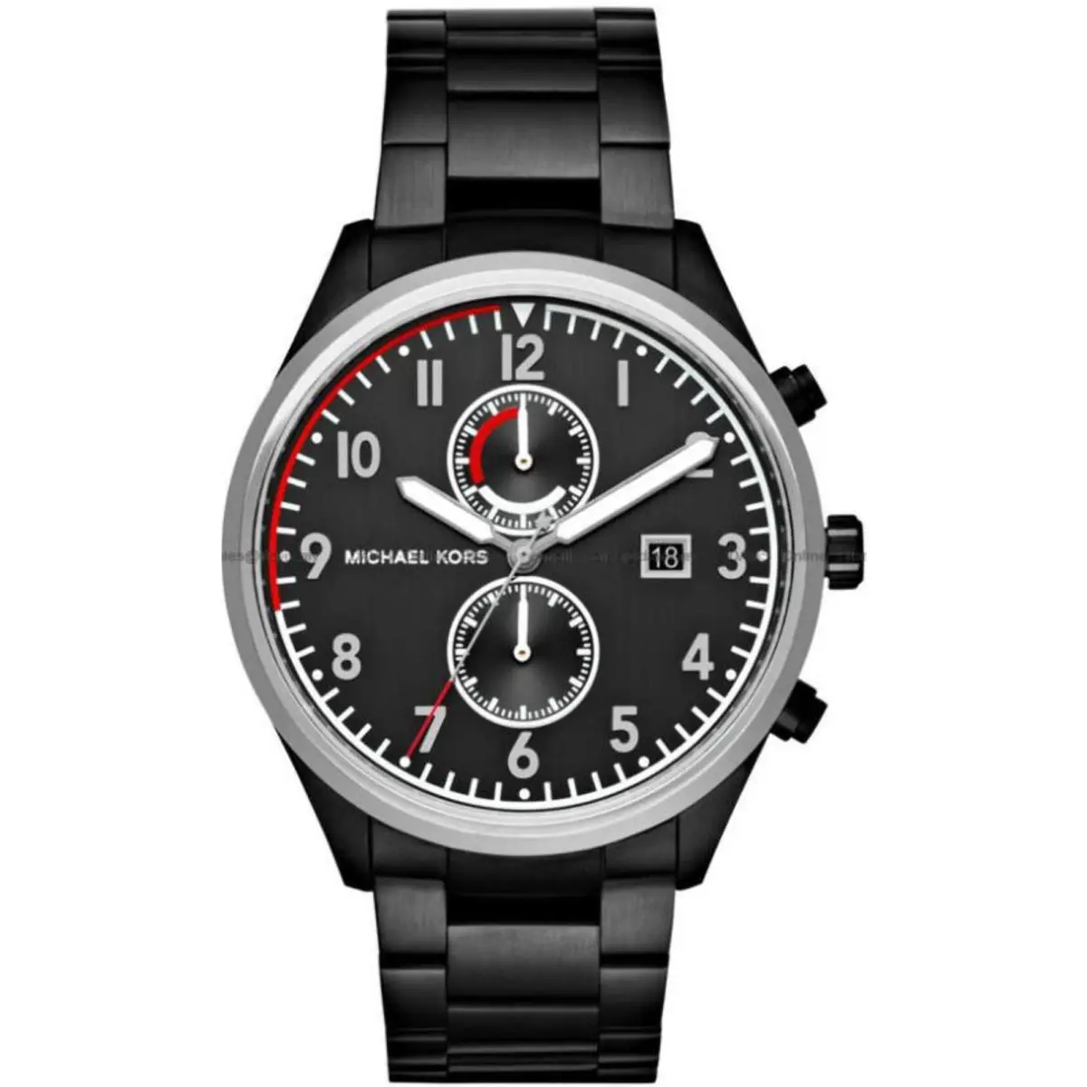 Michael Kors MK8575 Men`s Saunder Black Steel Chronograph Watch