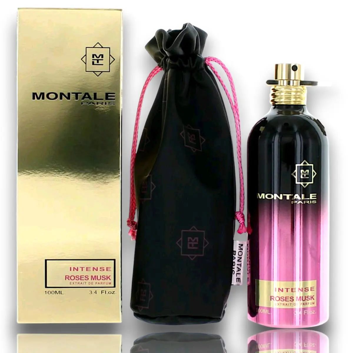 Montale Intense Roses Musk Perfume Extract 3.3/ 3.4 oz 100ml Lot 124619
