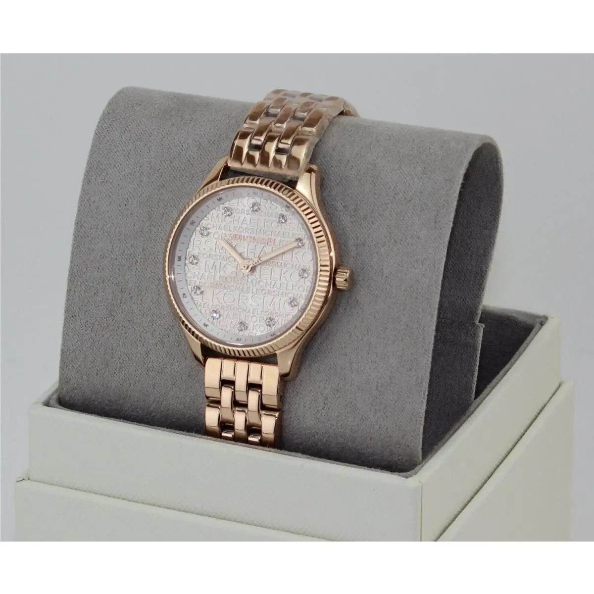 Michael Kors Lexington MK Rose Gold Monogram Women`s MK6799 Watch