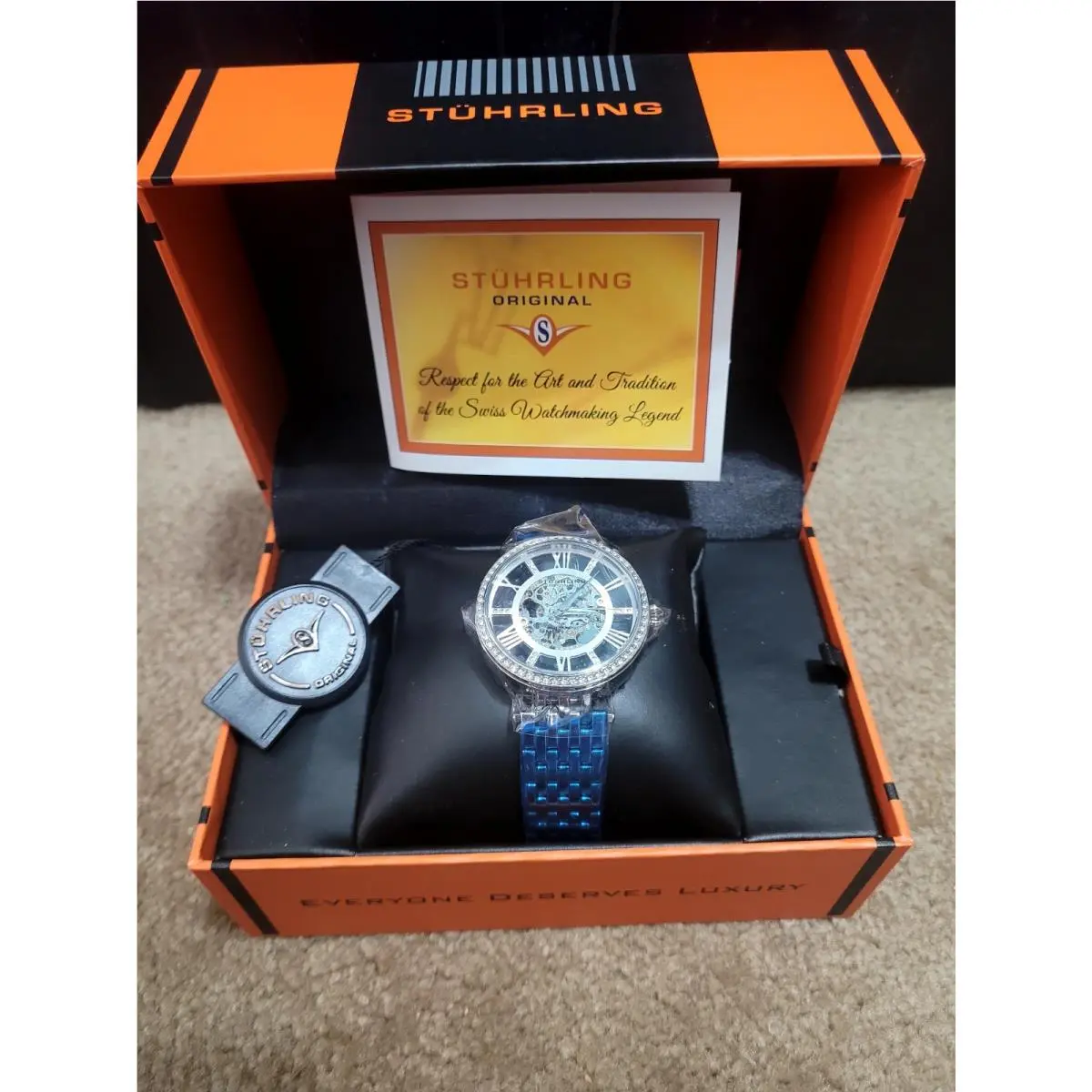 Stuhrling Automatic Silver Stainless Steel Classic Ladies Watch 38 MM by Stührling
