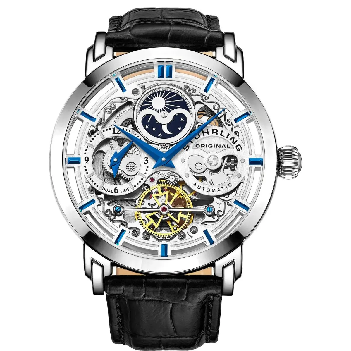 Stuhrling Legacy Men`s Automatic Watch Stainless Steel 46 MM Case by Stührling