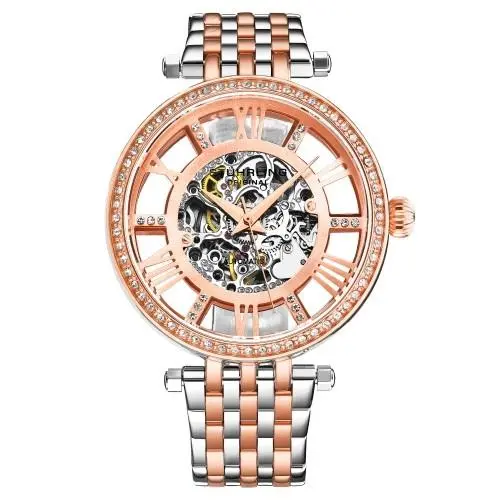 Stuhrling 3944 3 Delphi Automatic Skeleton Crystal Accented Womens Watch by Stührling