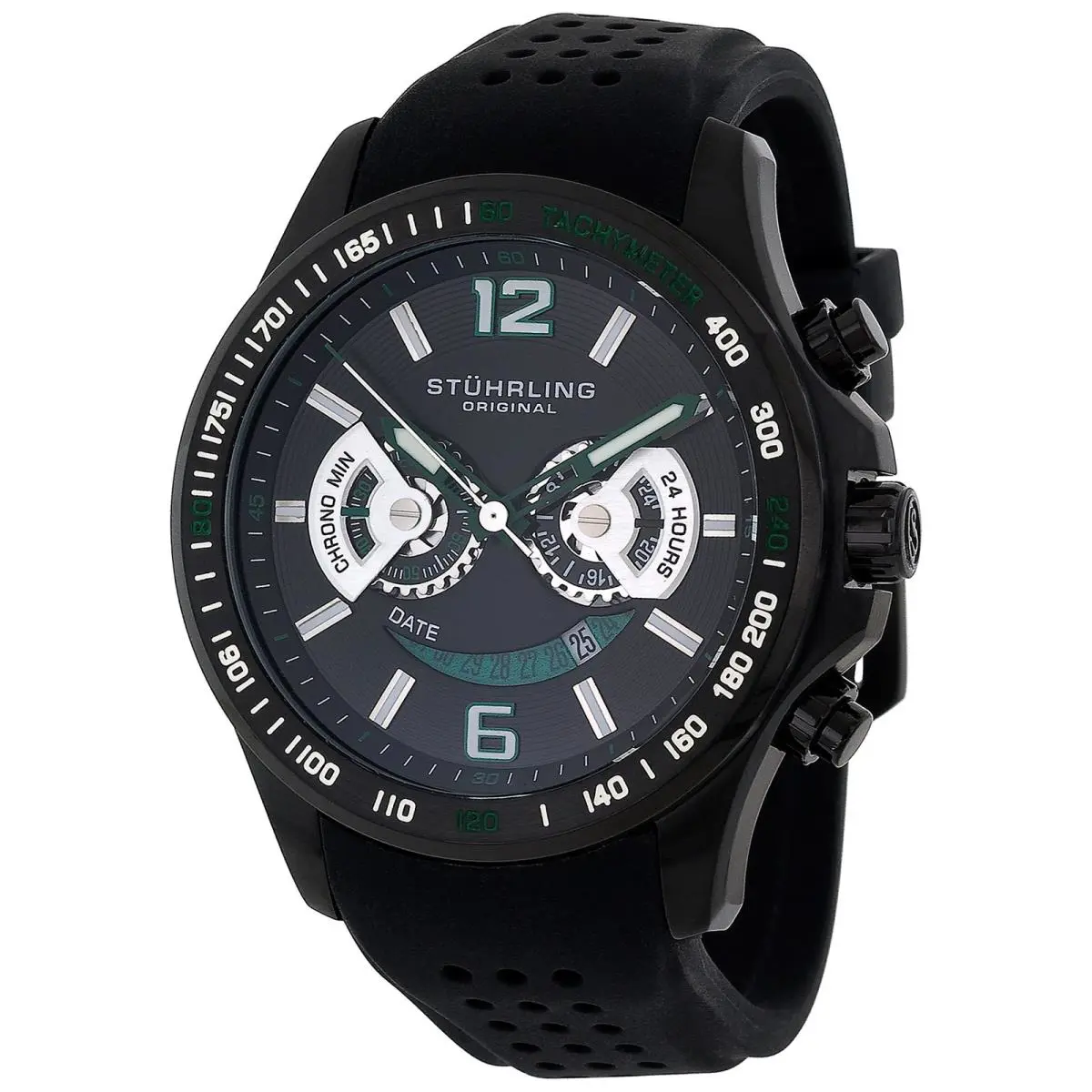 Stuhrling 274 335671 Sportsman Brevet Chronograph Gmt Date Mens Watch
