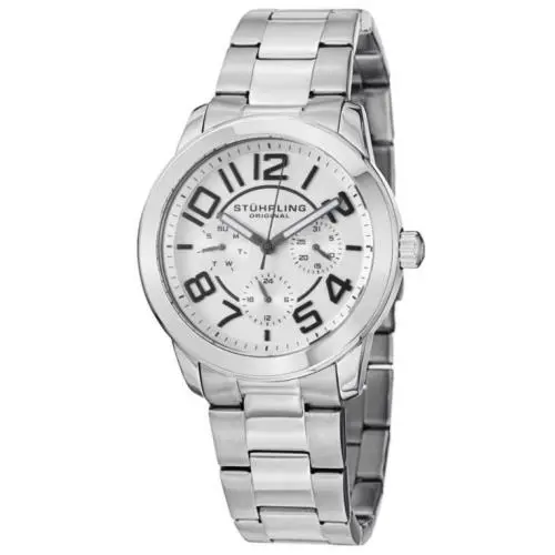 Stuhrling 807 01 Classic Regal MF Stainless Steel Womens Quartz Watch