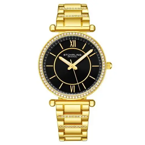 Stuhrling 3905 4 Vogue Quartz Stainless Steel Bracelet Womens Watch