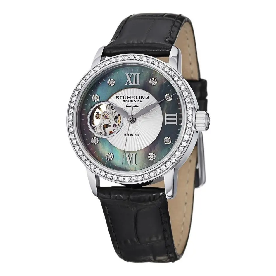 Stuhrling Original 710 02 Memoire Automatic Swarovski Elements Womens Watch