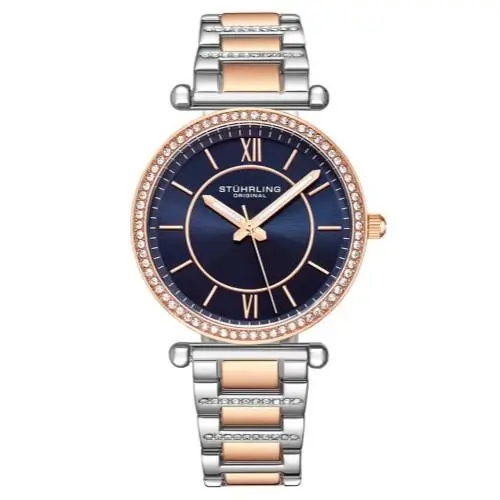 Stuhrling 3905 2 Vogue Quartz Stainless Steel Bracelet Womens Watch