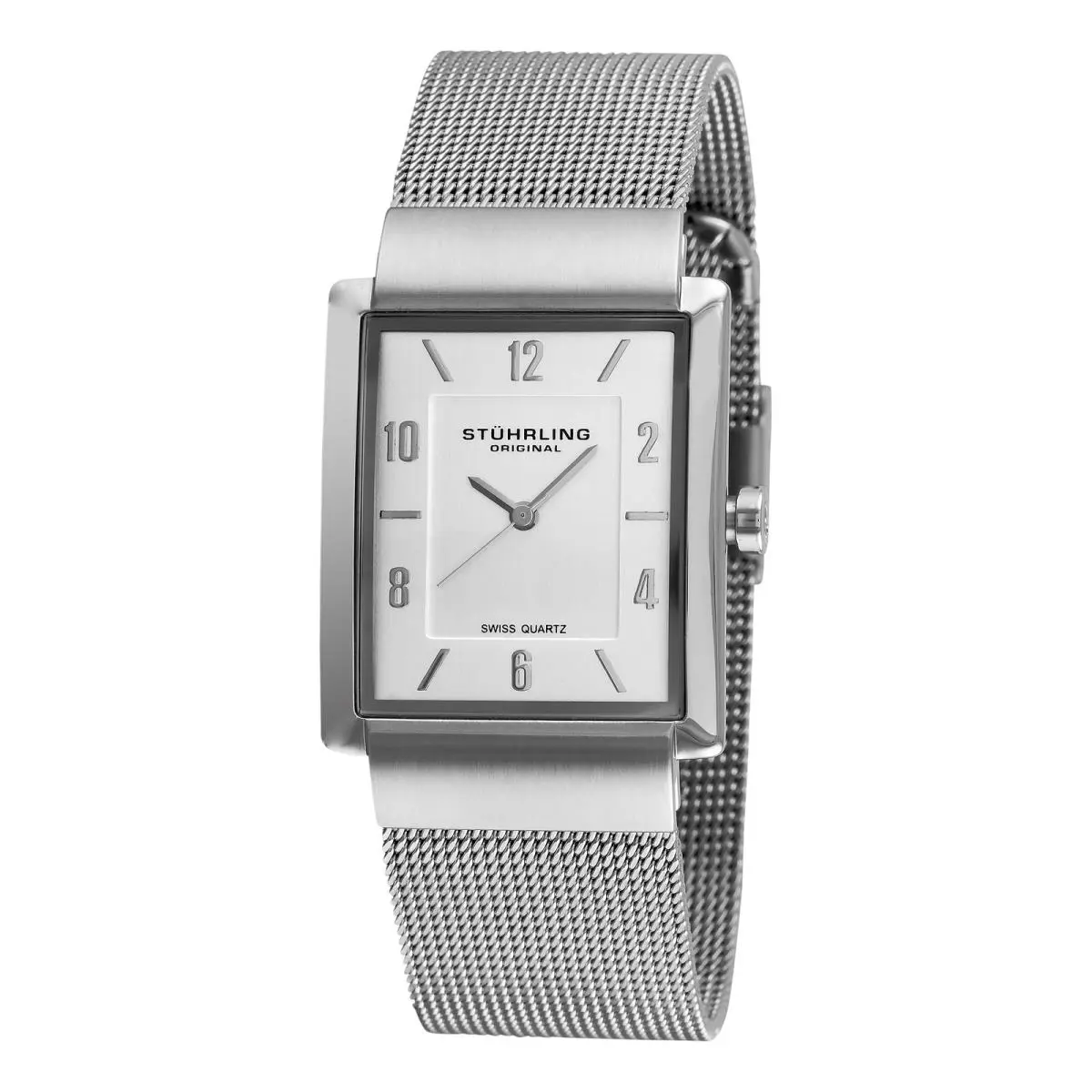Stuhrling 325 33112 Classic Newberry Plaza Quartz Slim Mesh Mens Watch