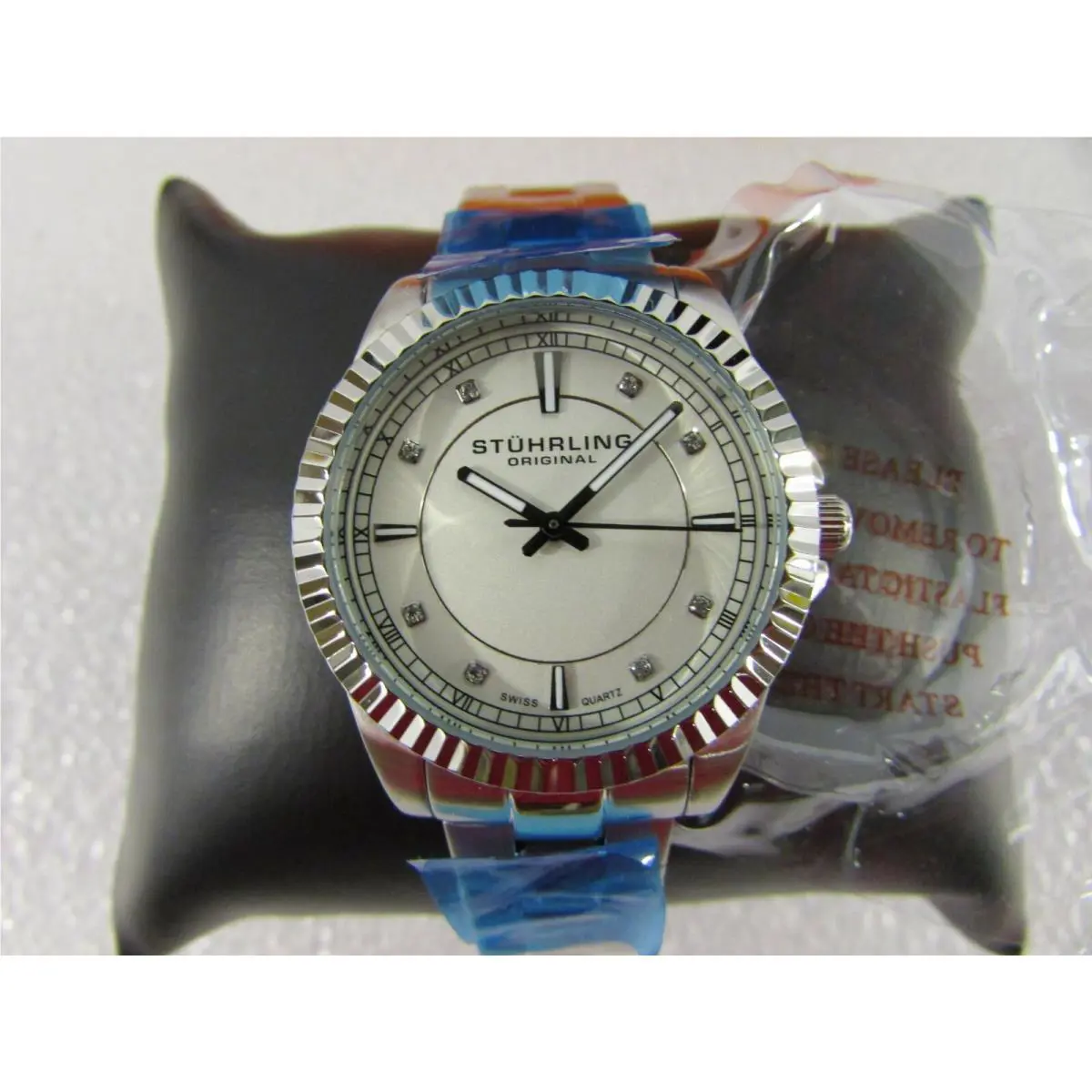 Stuhrling Ladies Wristwatch Swiss Quartz Hon-ll 50m Stainless Steel