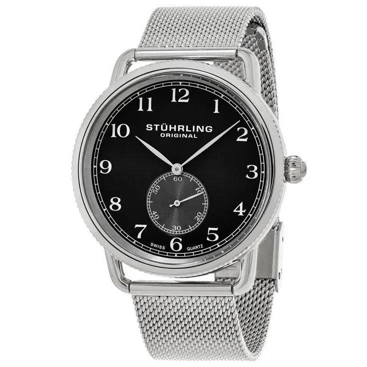 Stuhrling Original 207M 02 Classique Quartz Mesh Bracelet Mens Watch