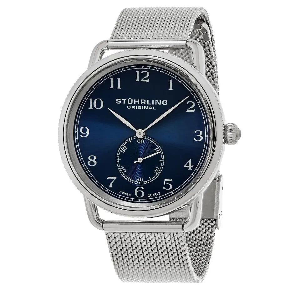 Stuhrling Original 207M 03 Classique Quartz Mesh Bracelet Mens Watch