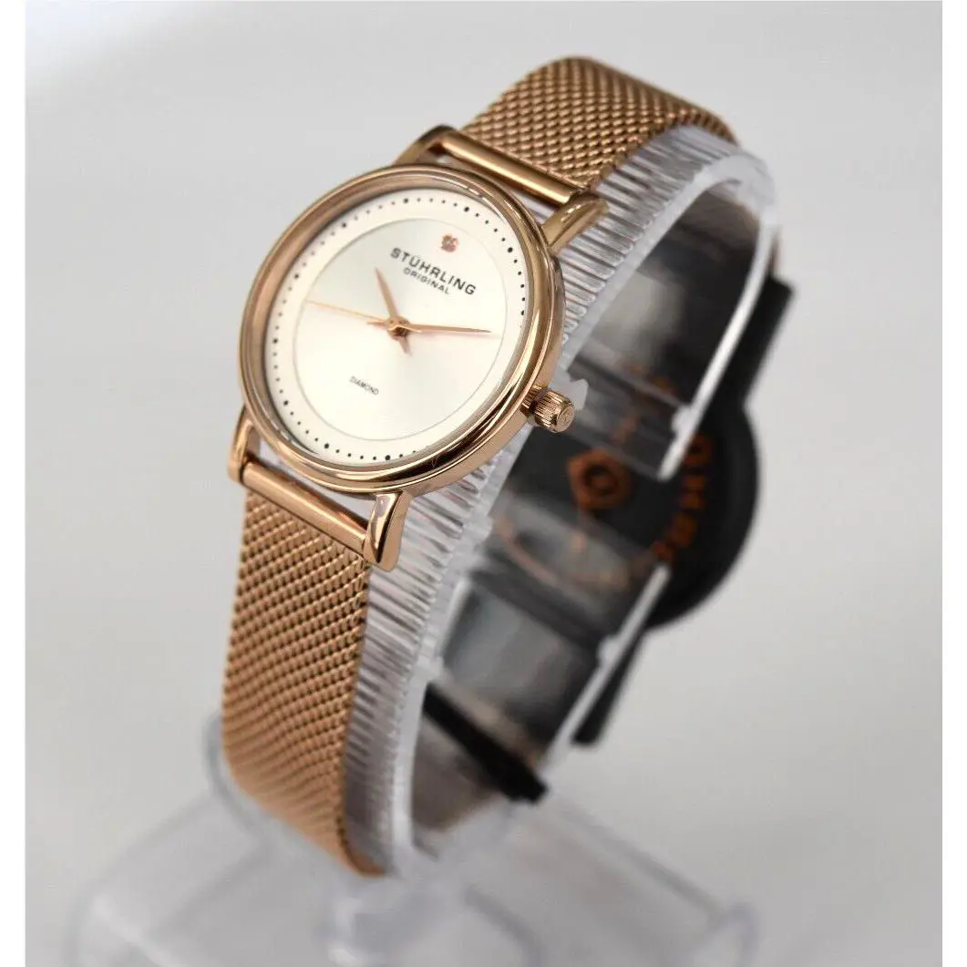 Stuhrling Casatorra Rose Gold IP SS Mesh 734LM.05 Watch